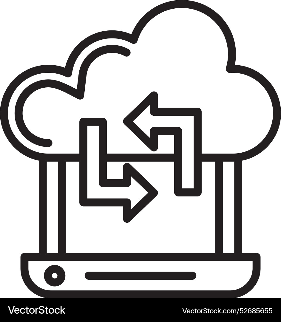 Syncing icon Vector Image