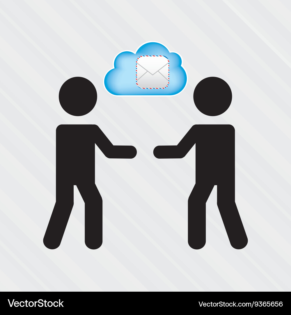 Cloud computing design Vector Image