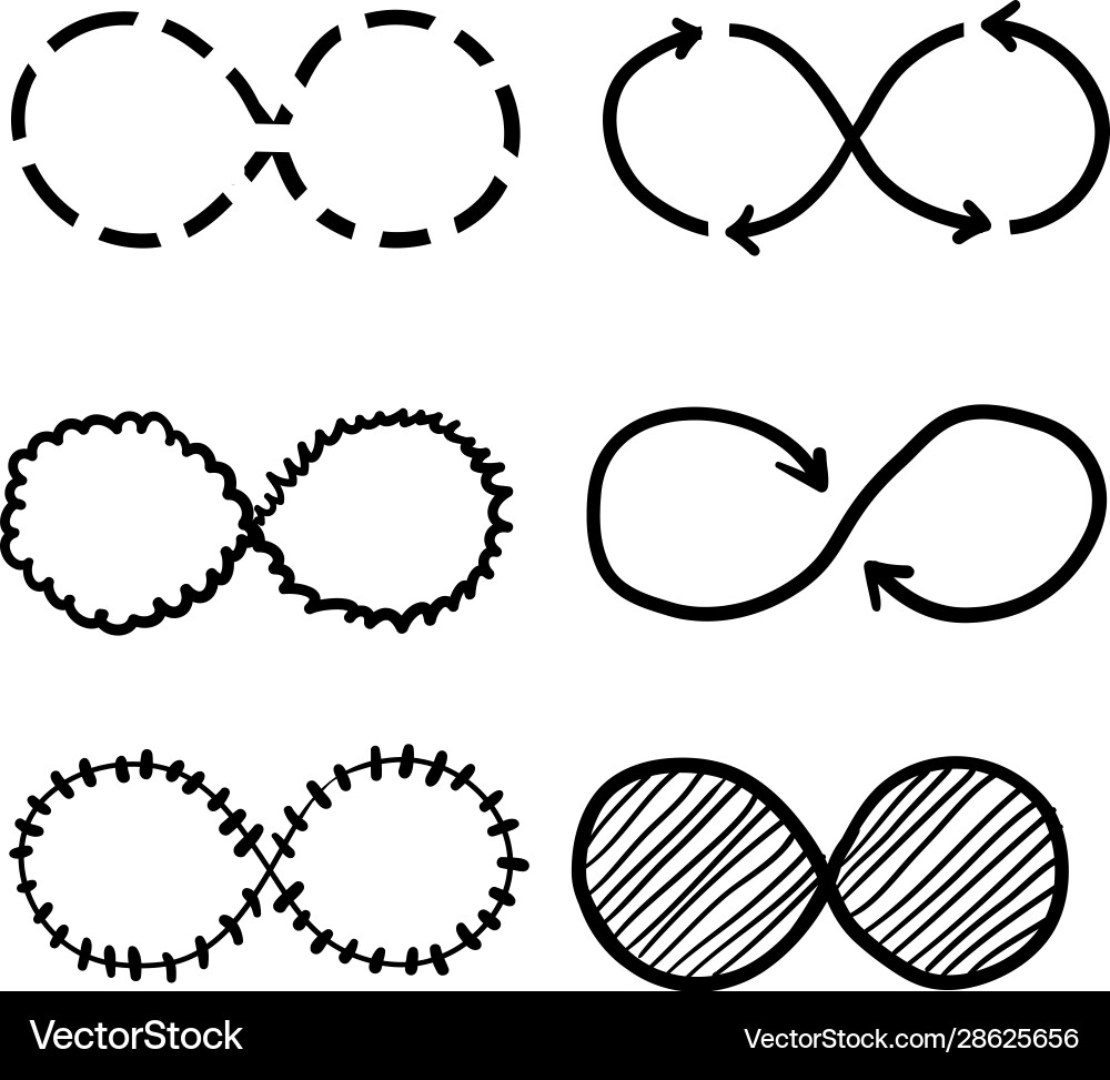 Eternity icon mobius line logo infinity-symbole Eternity icon mobius line logo infinity-symbole vektorbild