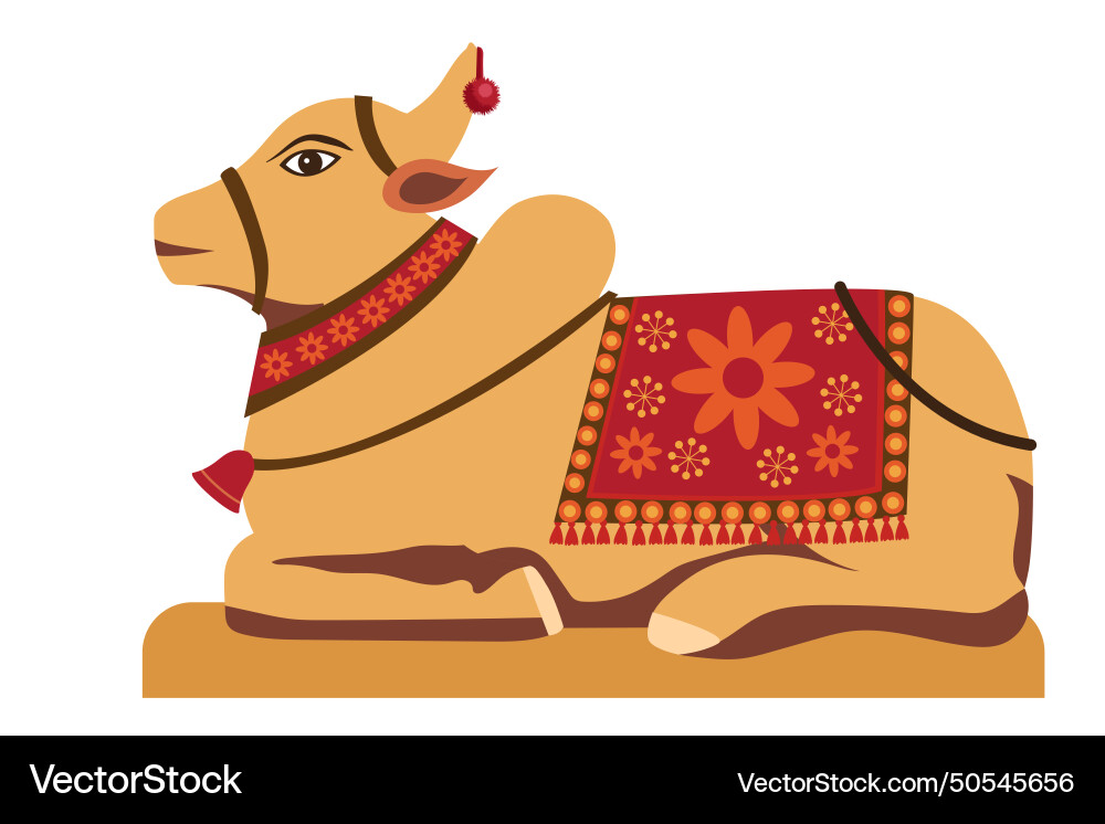 Lord shiva nandi bull sitting Lord shiva nandi bull sitting vector image