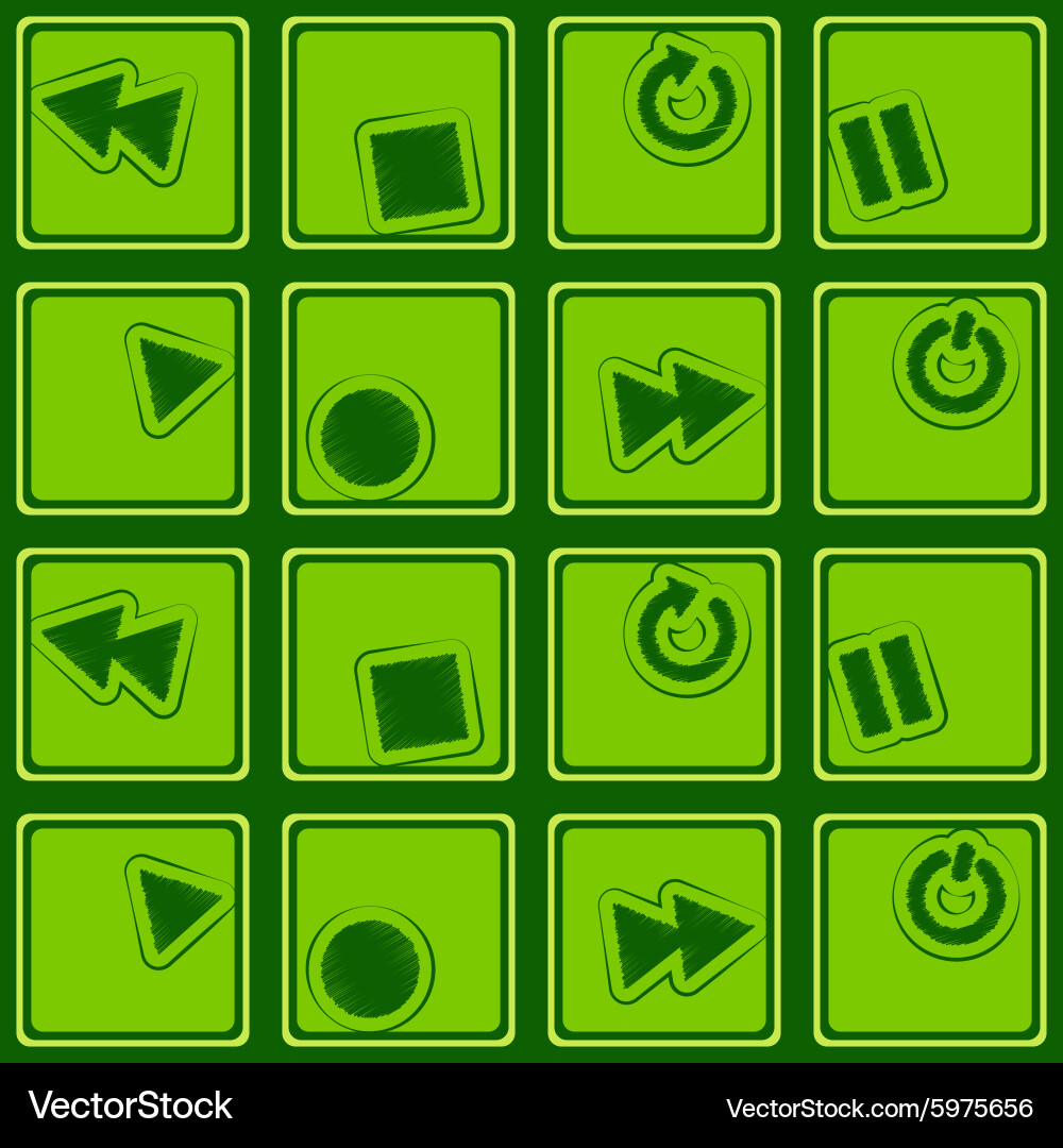 Seamless background with player icons Vector Image