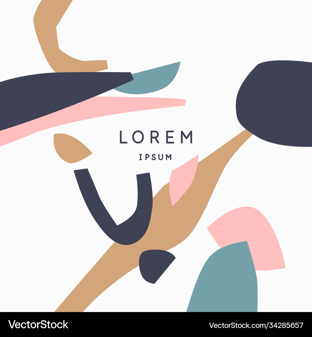 A composition with abstract elements in popular A composition with abstract elements in popular vector image