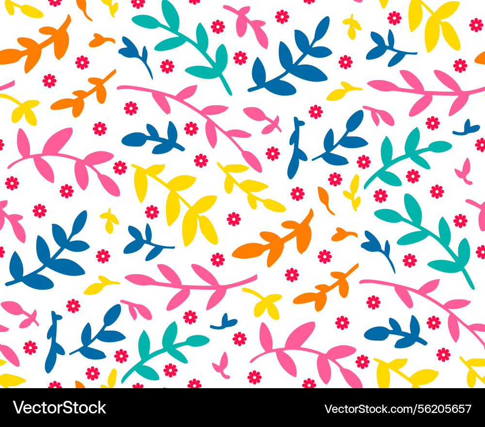 Abstract seamless pattern with leaves Abstract seamless pattern with leaves vector image