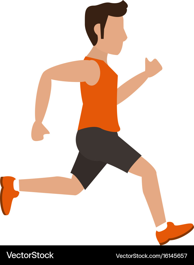 Avatar running icon image Vector Image