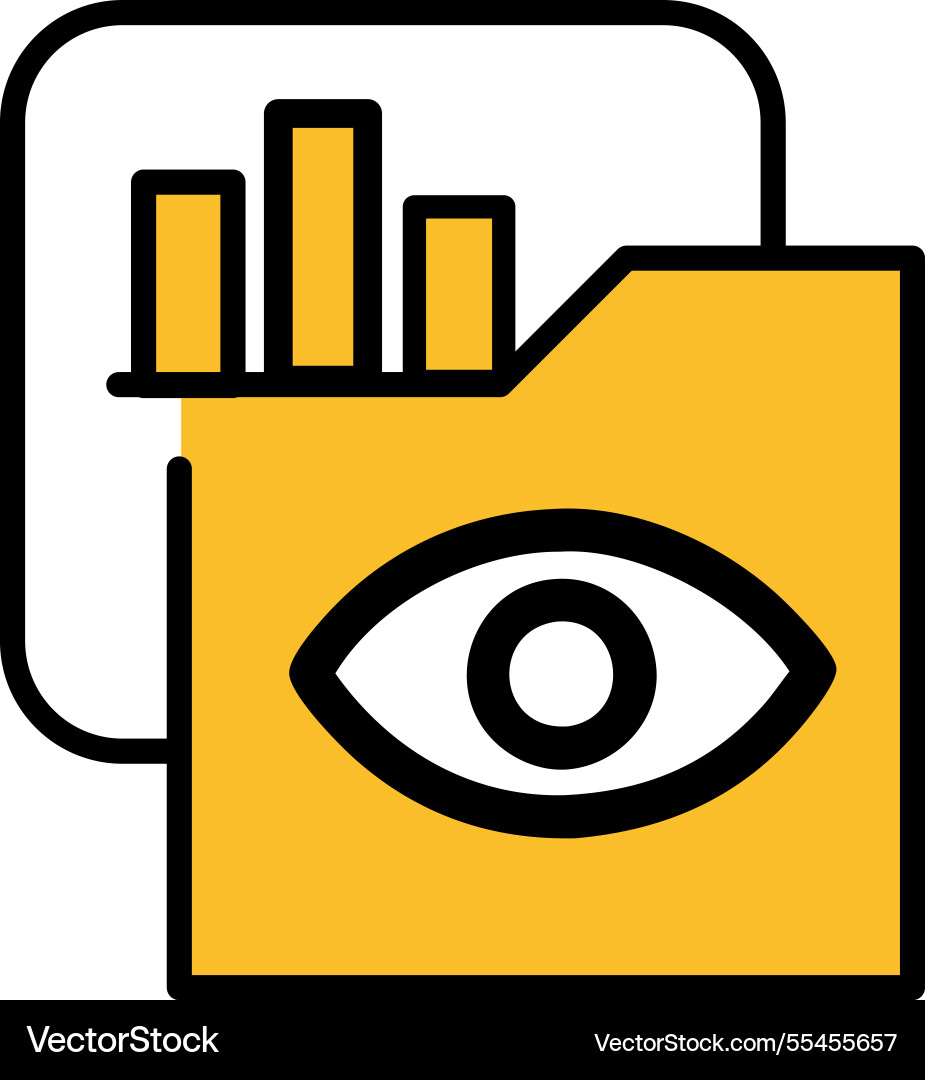 Data security stats icon vector image