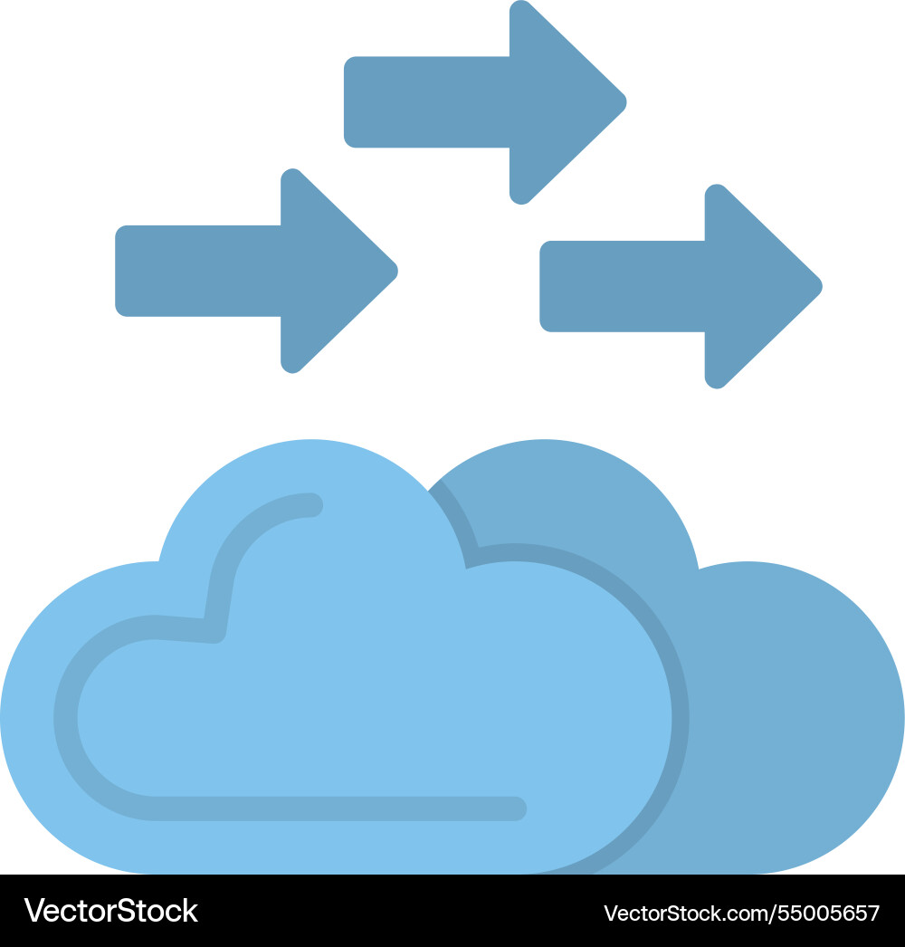 Migrating flat icon design vector image