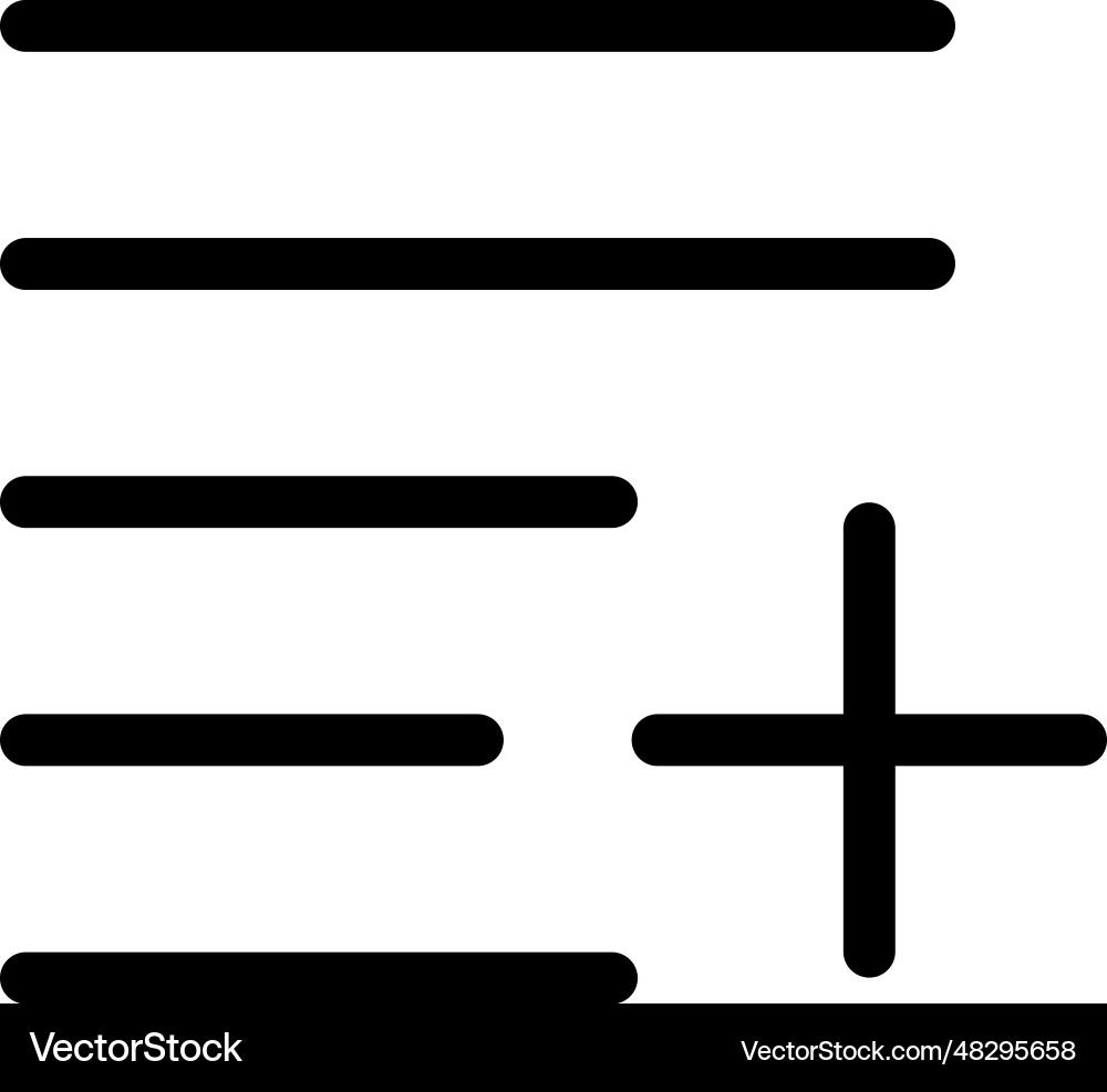 Add list icon Vector Image