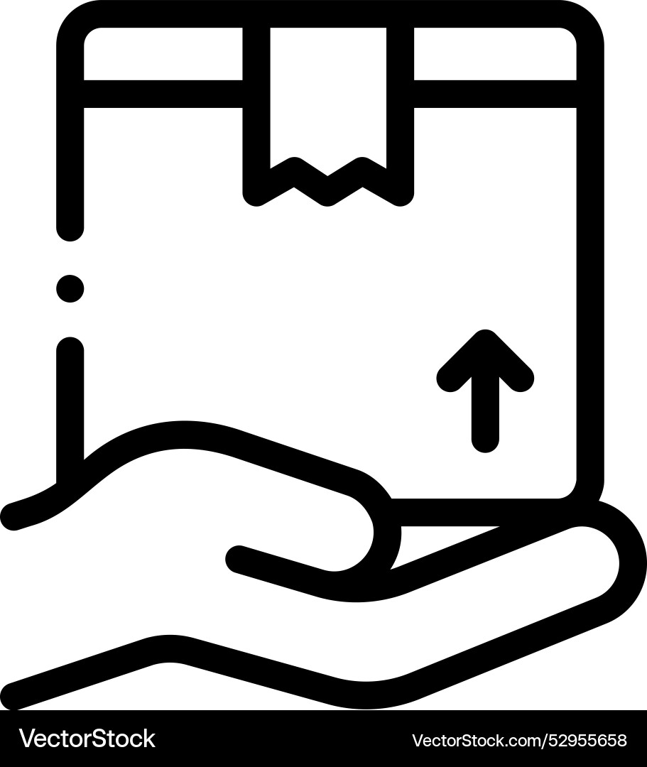 Delivery icon thin linear style design isolated Delivery icon thin linear style design isolated vector image