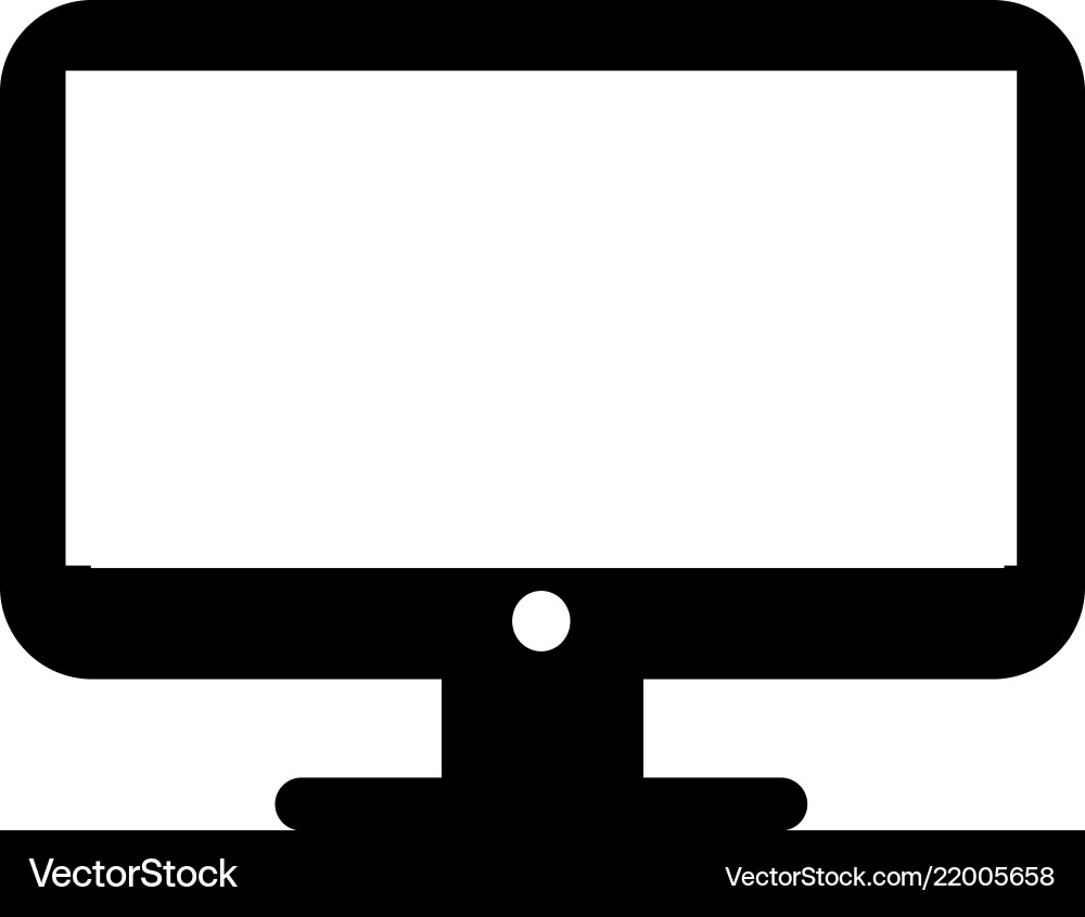 Desktop computer icon Vector Image