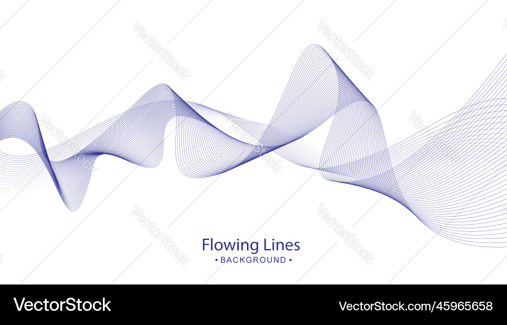 Flowing line style background design Vector Image
