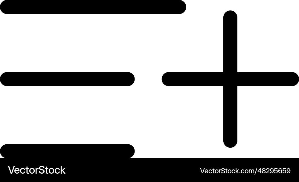 Add list icon Add list icon Vector Image