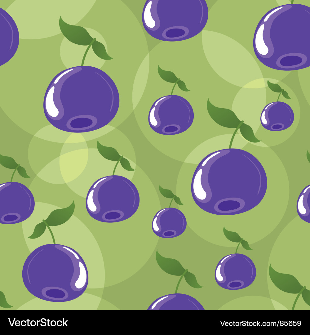 Blueberry Muster Hintergrund Vektorbild