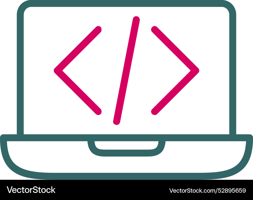 Coding icon design vector image