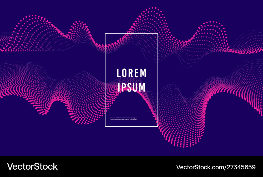 Dynamic Abstract Wave Background vector image