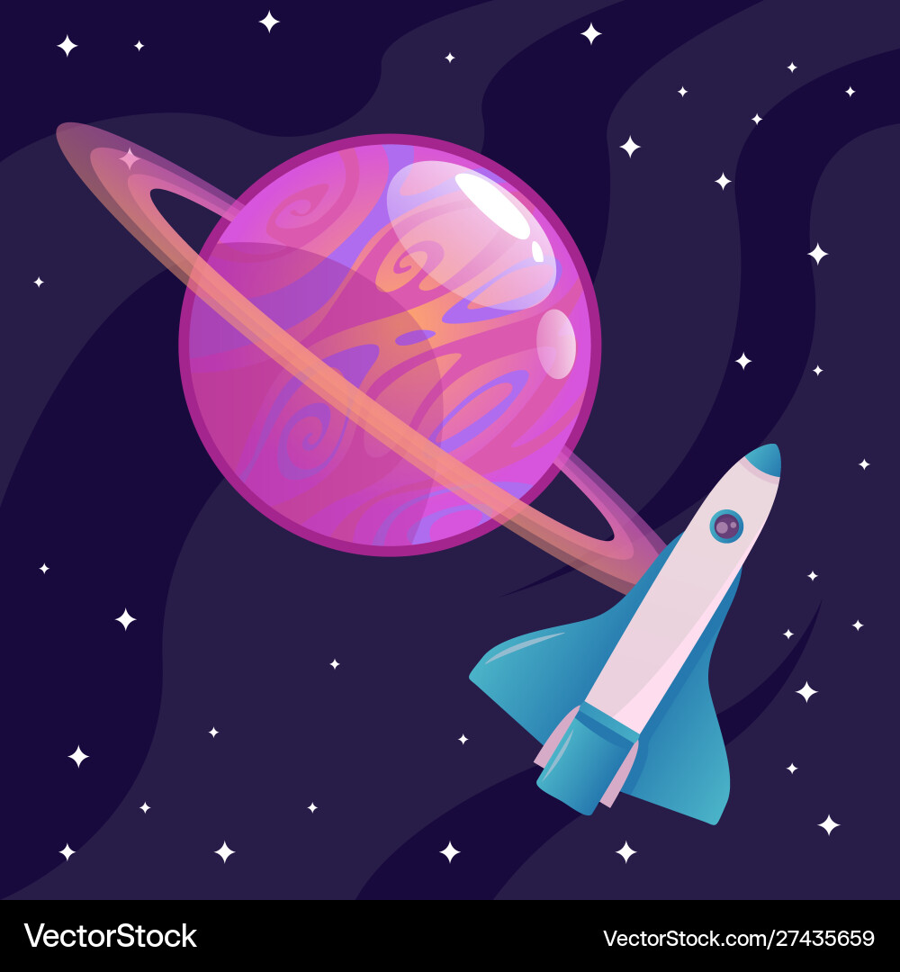Pink planet with colorful pattern on its surface Pink planet with colorful pattern on its surface Vector Image