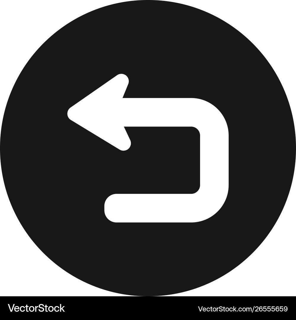Return button icon Return button icon vector image