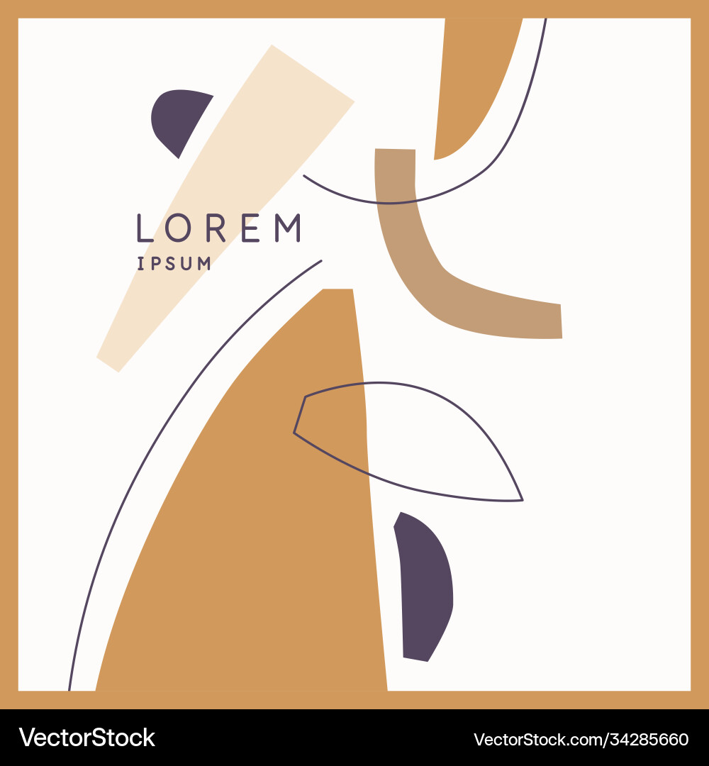 A composition with abstract elements in popular Vector Image
