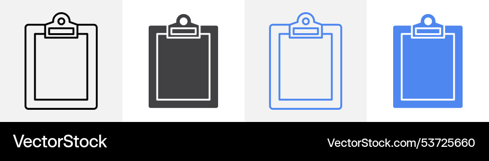 Clipboard icon set use for web Vector Image