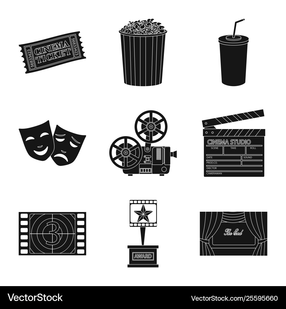 Design session and viewing sign set Design session and viewing sign set Vector Image