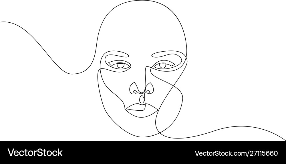 Minimal and abstract continuous line drawing Minimal and abstract continuous line drawing vector image