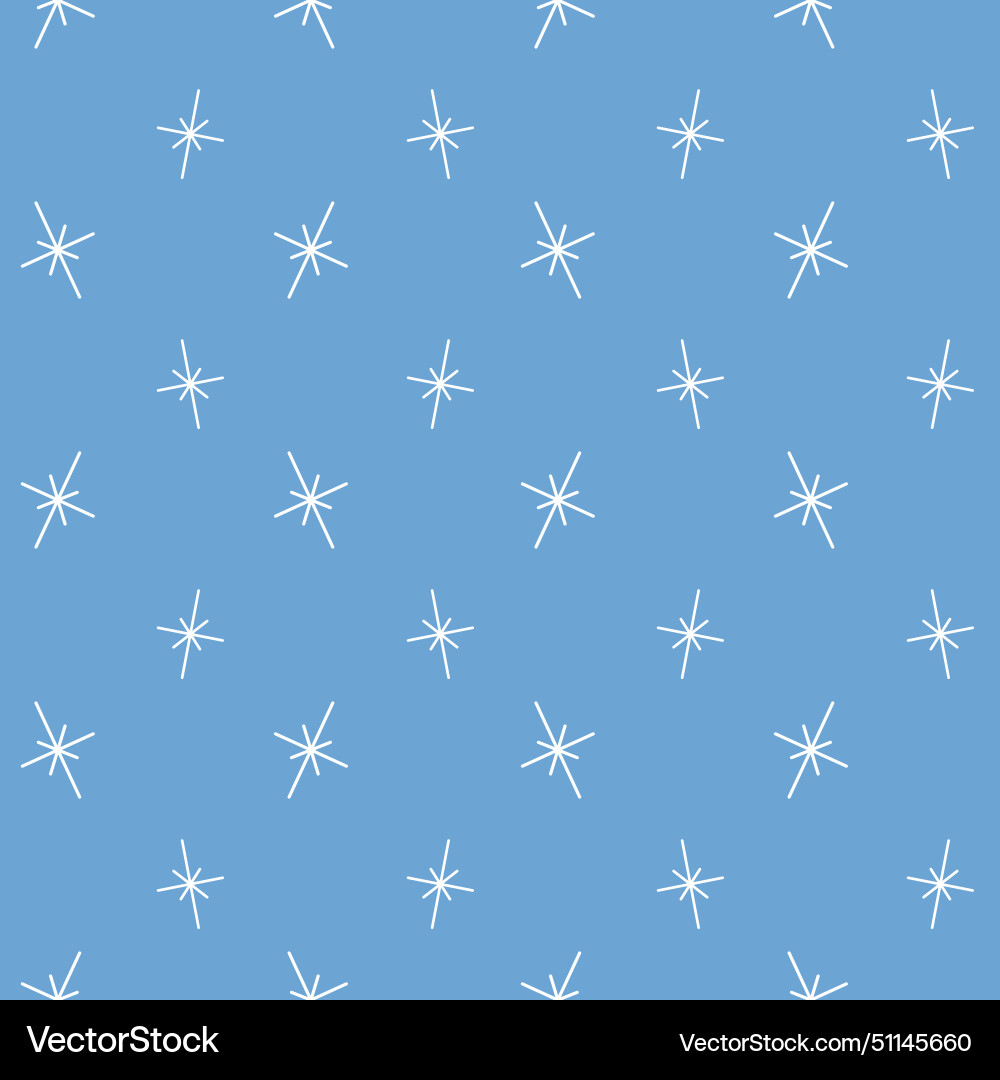 Simple abstract seamless pattern with snowflakes Simple abstract seamless pattern with snowflakes Vector Image