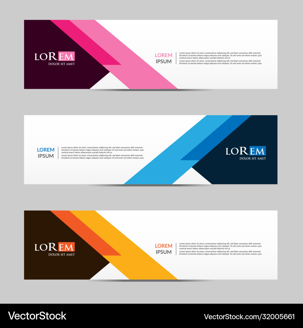 Abstract design banner web template Abstract design banner web template Vector Image