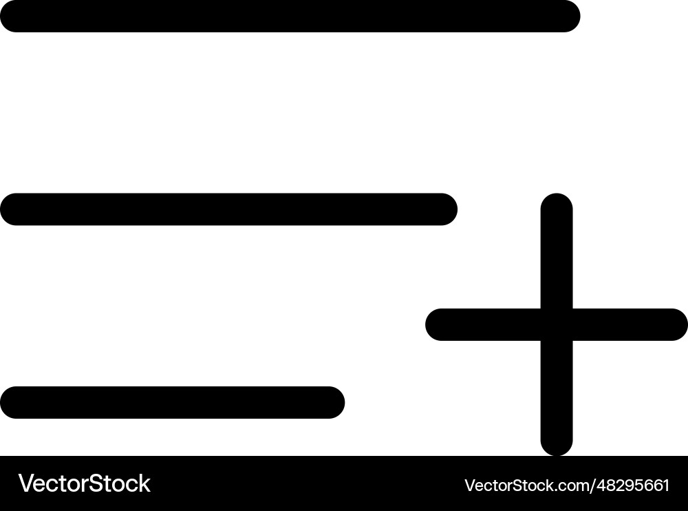 Add list icon Vector Image