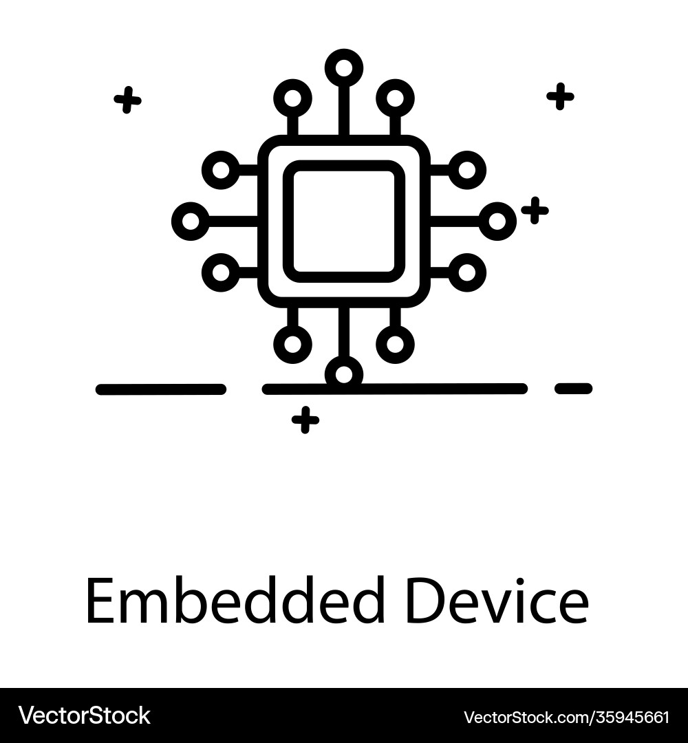 Embedded device Vector Image