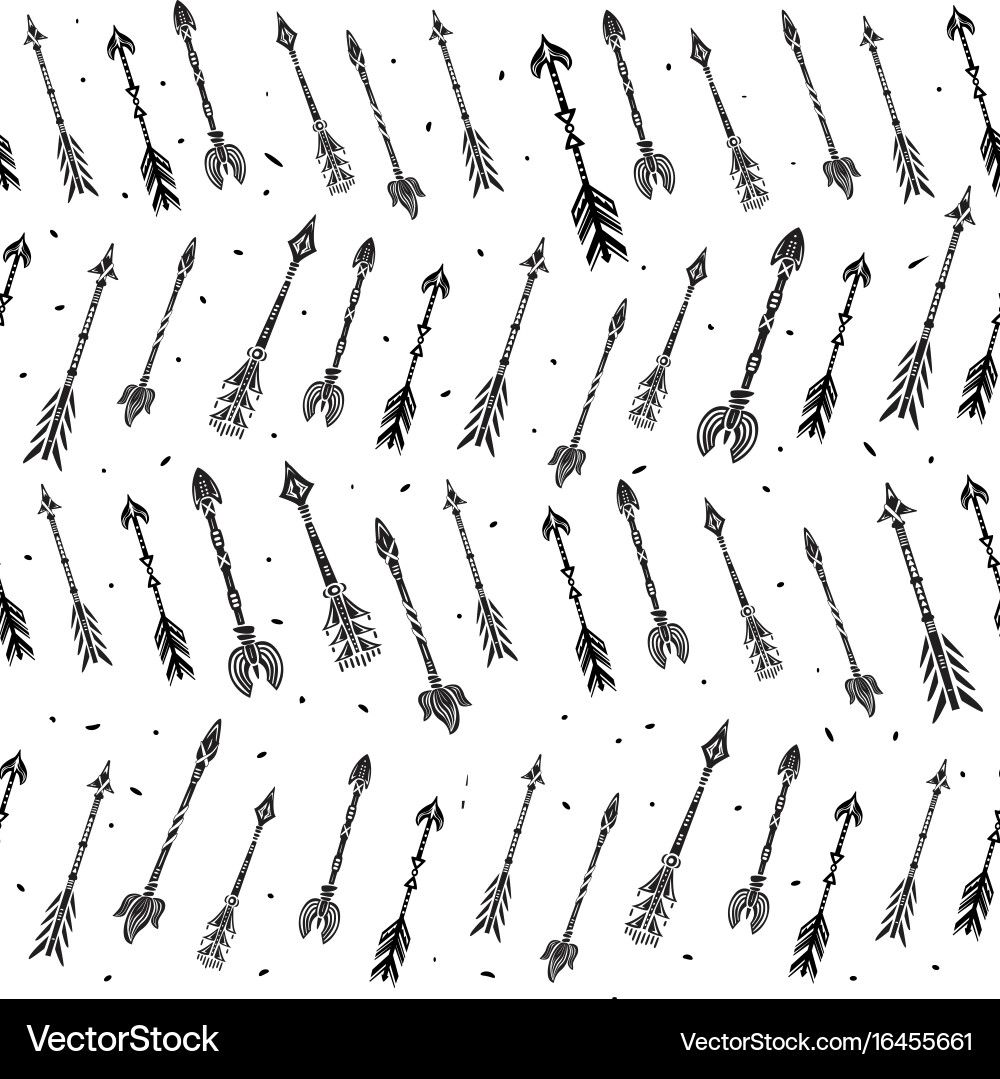 Seamless pattern with arrows vector image