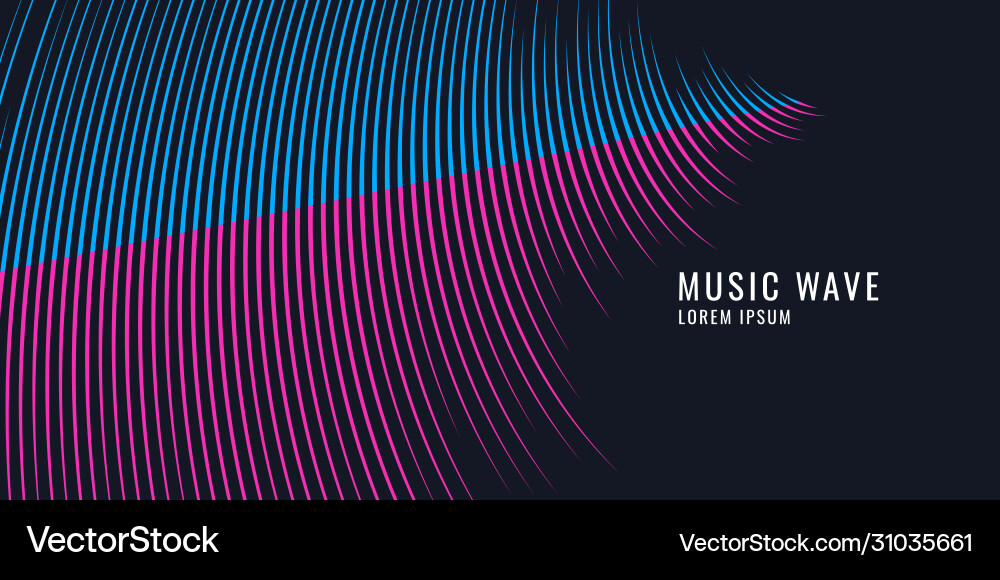 Sound wave equalizer abstract background Vector Image