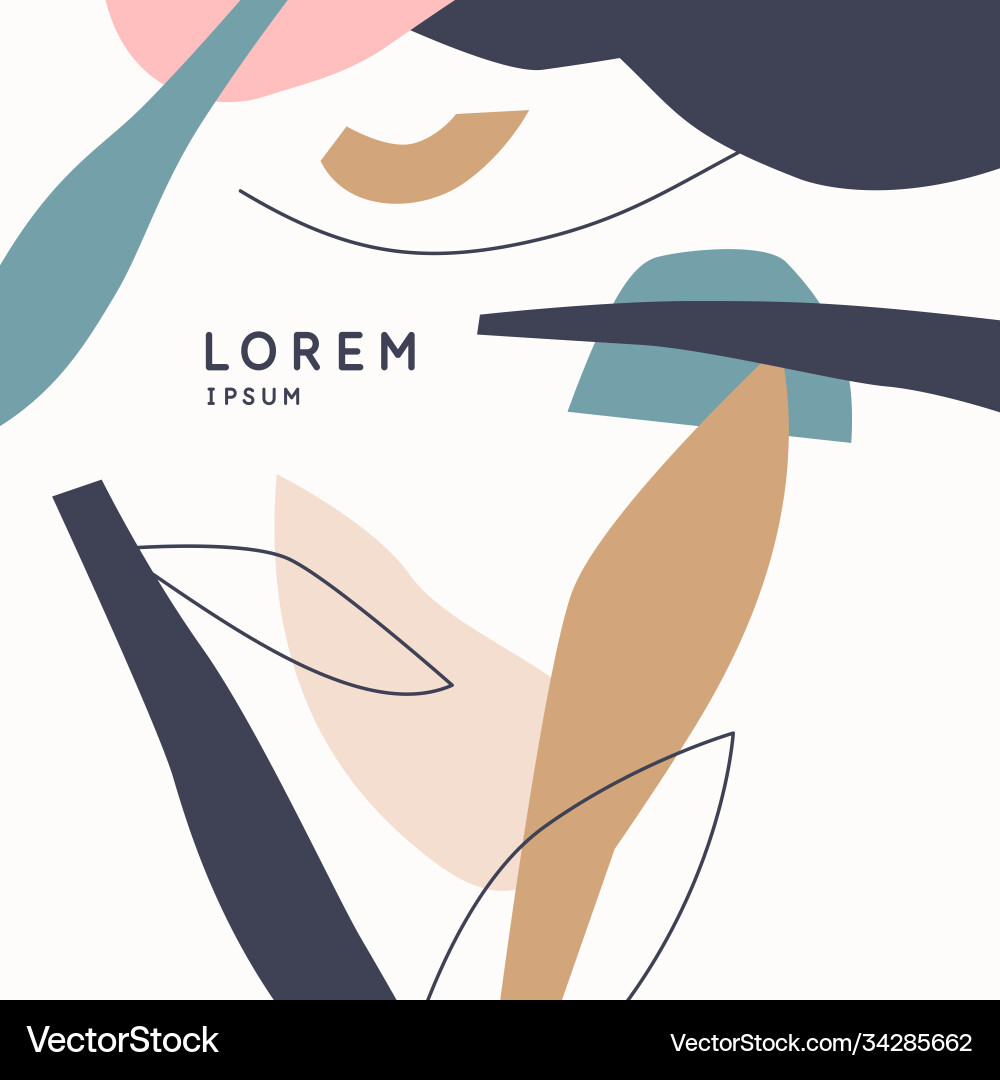 A composition with abstract elements in popular A composition with abstract elements in popular vector image