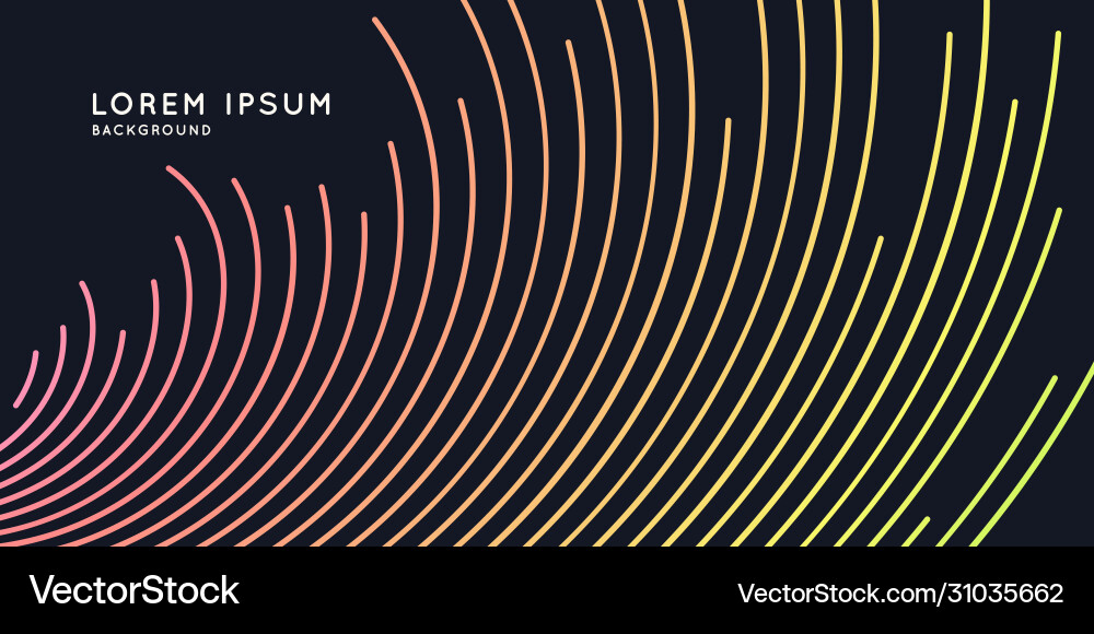 Abstract element with dynamic lines Vector Image