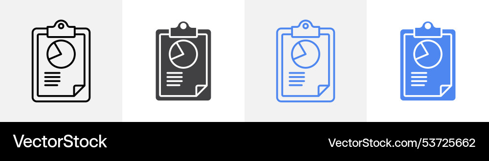 Clipboard icon set use for web Vector Image