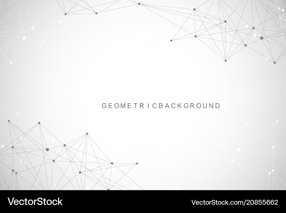 Geometrisches grafisches Hintergrundmolekül Geometrisches grafisches Hintergrundmolekül Vektorbild