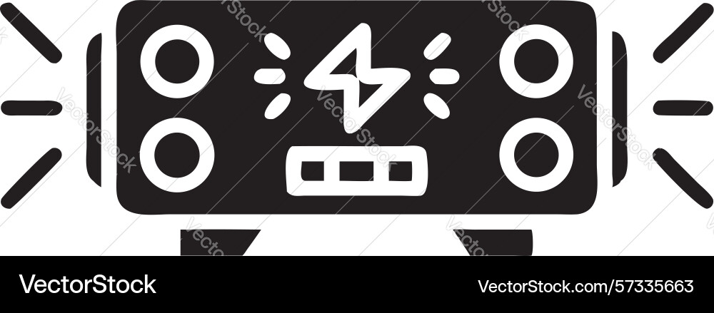 Audio speaker system - music and sound output vector image