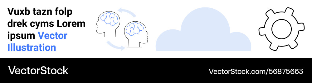 Cloud integration with cognitive processes Cloud integration with cognitive processes Vector Image