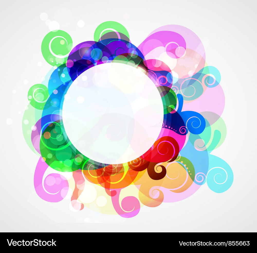Colorful abstract frame Vector Image
