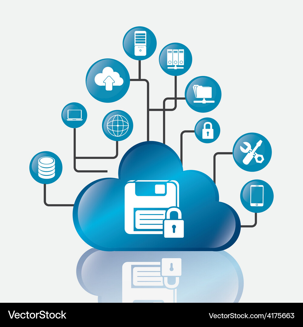 Database design Vector Image