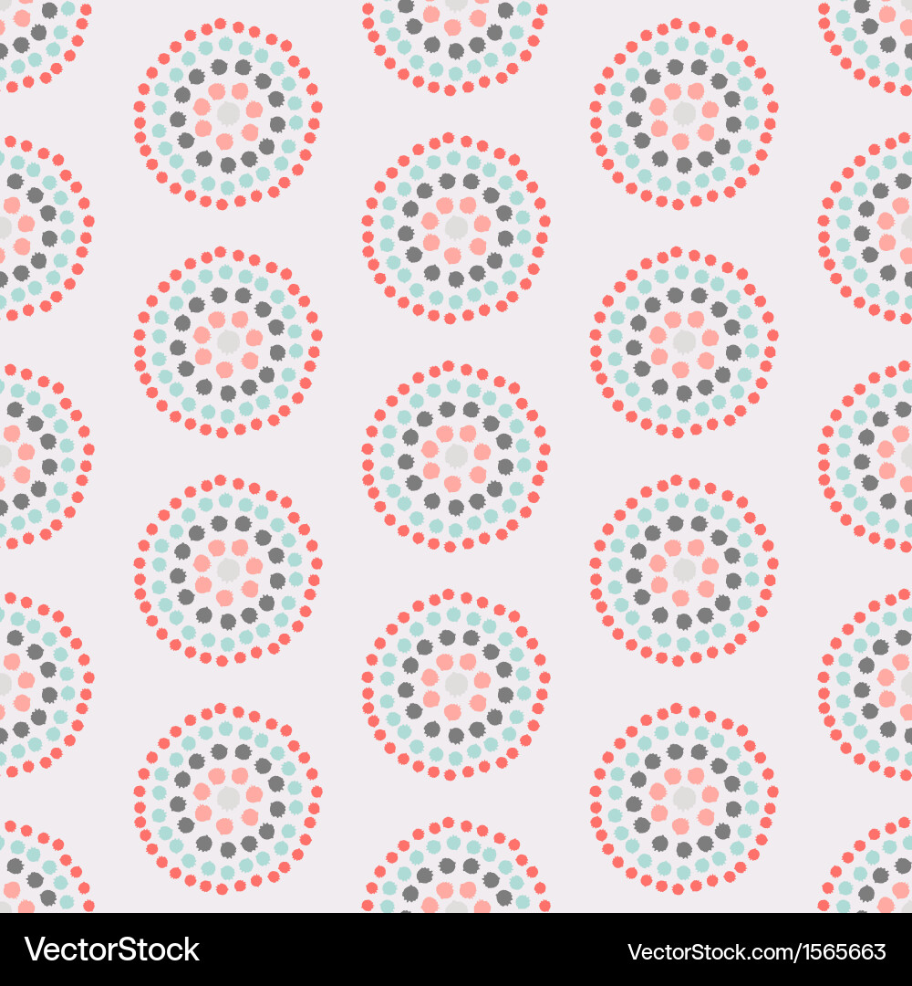 Seamless pattern with concentric circles vector image