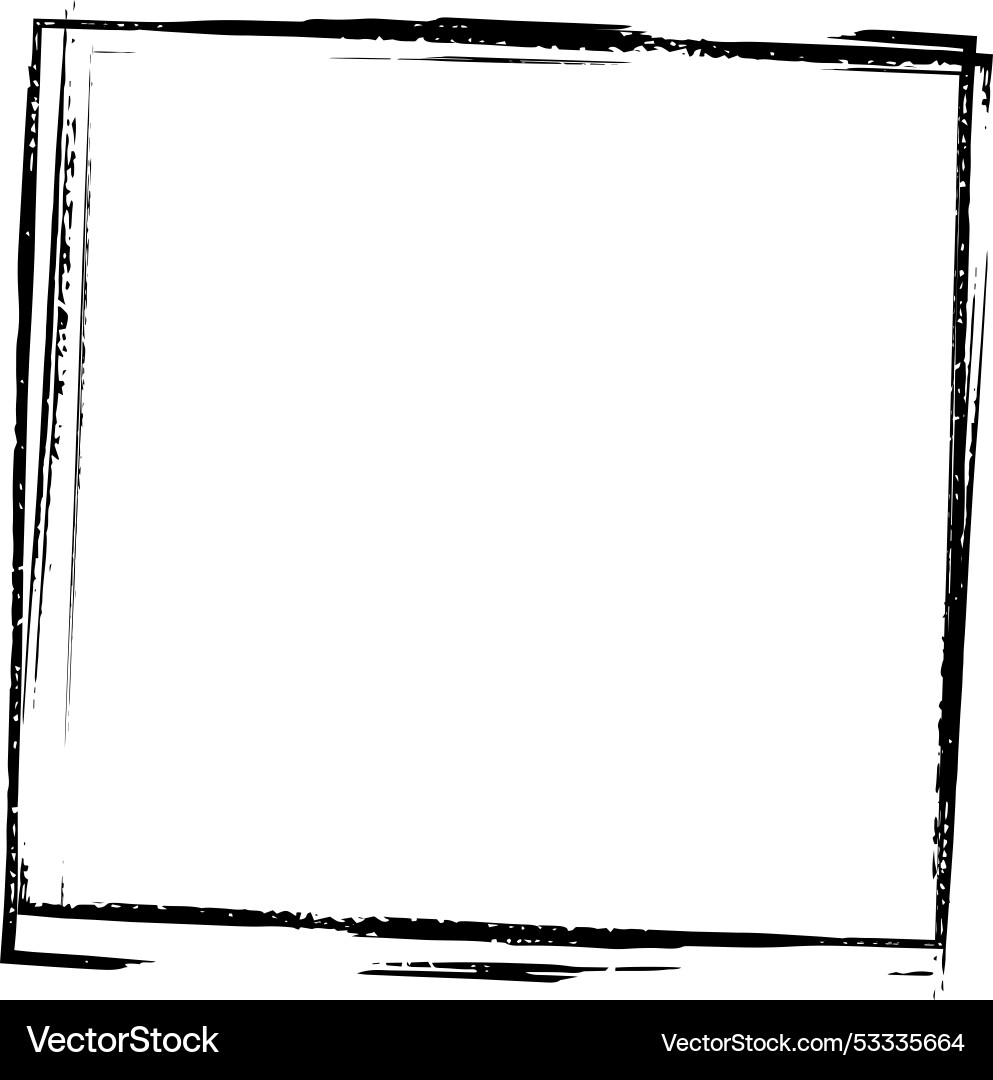 Frame square icon element abstract outline border Vector Image