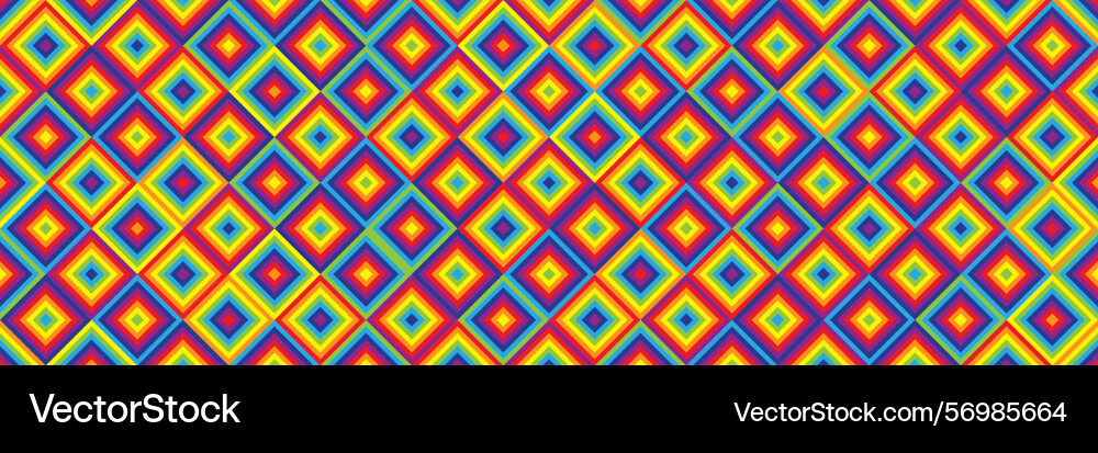 Horizontal abstract colorful square design Horizontal abstract colorful square design Vector Image