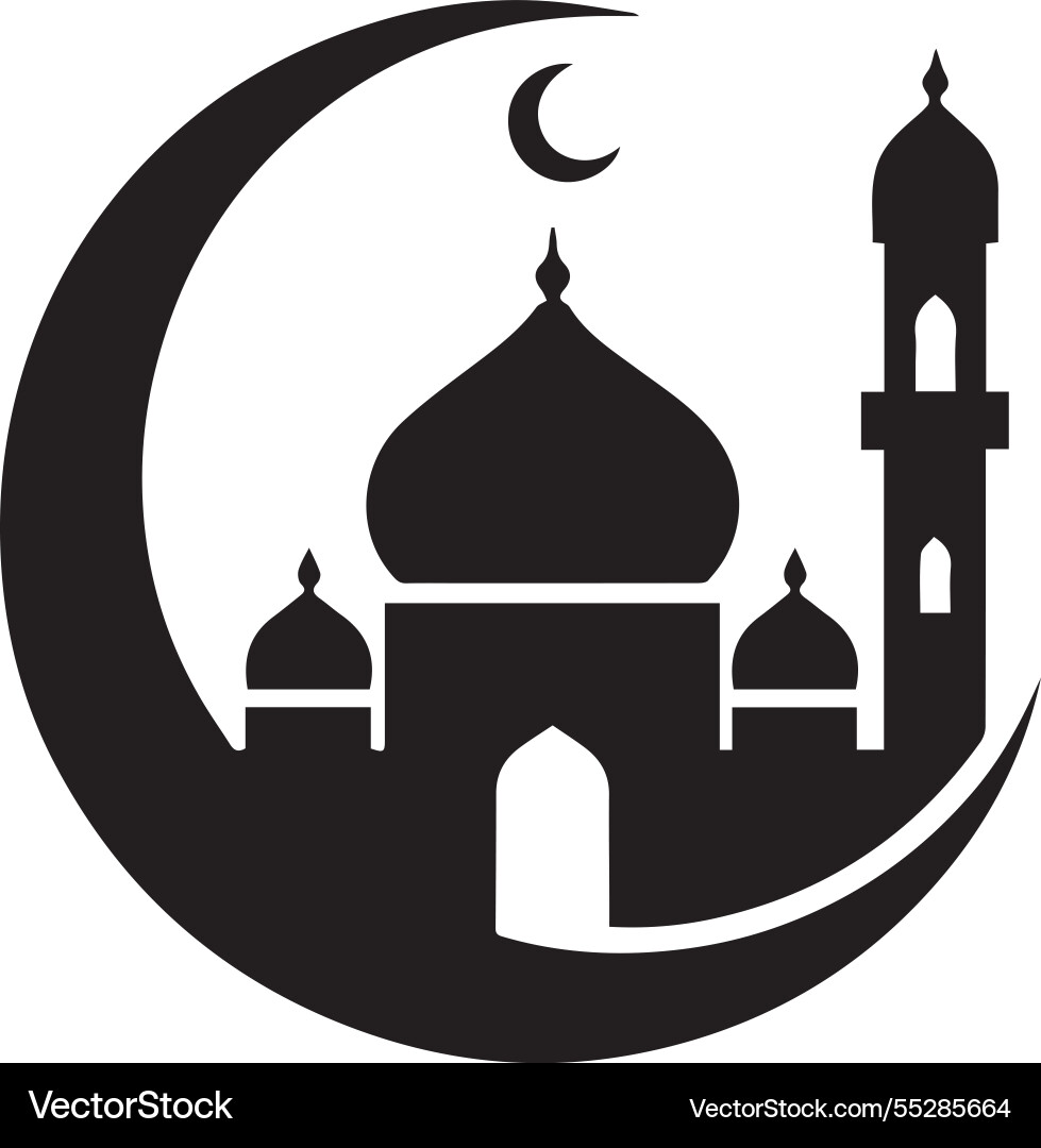 Islamic mosque logo (55285664) – Royalty-Free Vector | VectorStock