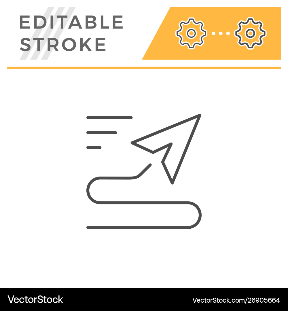 Navigation editable stroke line icon Navigation editable stroke line icon Vector Image