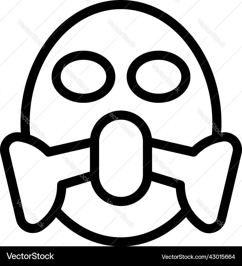 Painter mask icon outline service repair Painter mask icon outline service repair vector image