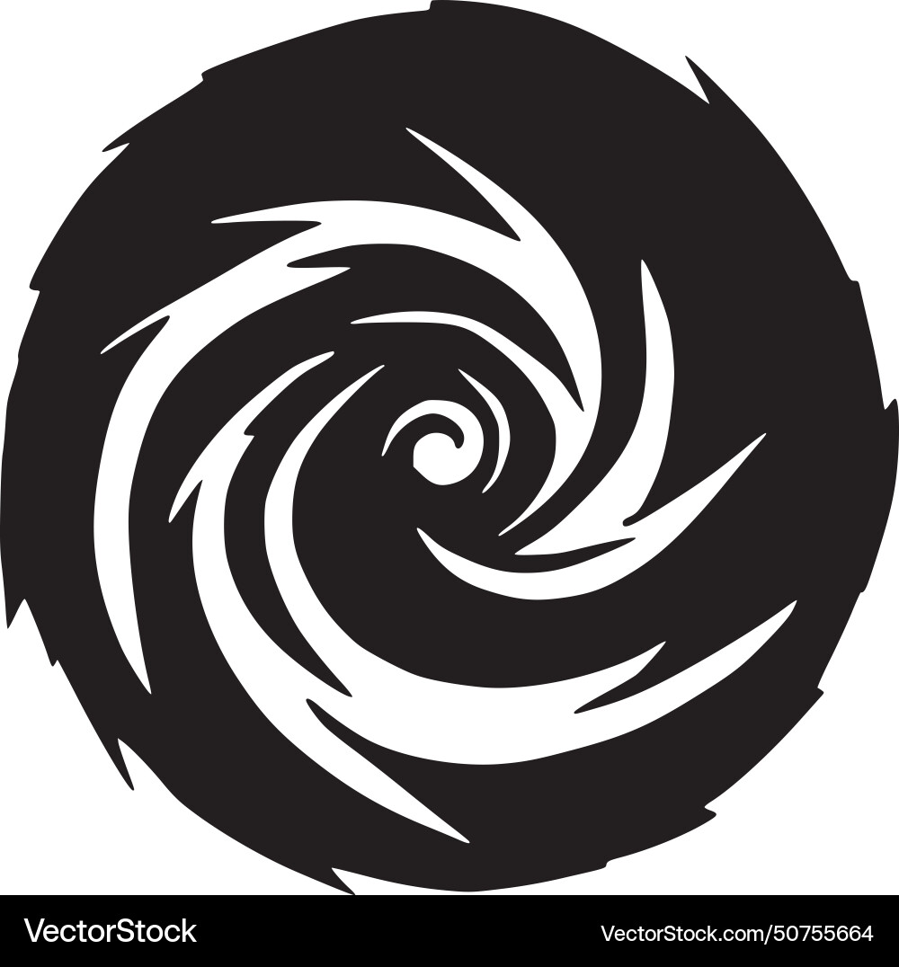 Tornado - minimalist and simple silhouette Vector Image