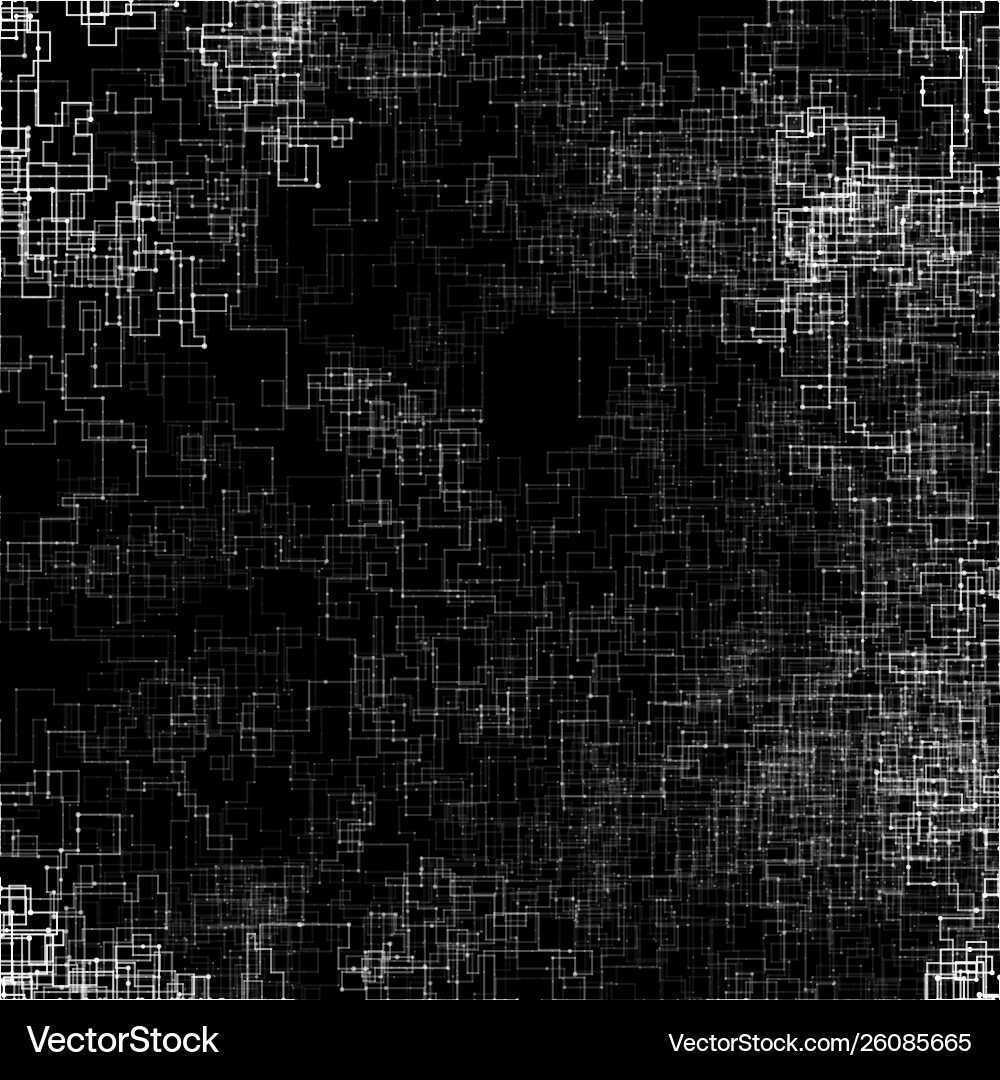 Abstract Circuit Network vector image