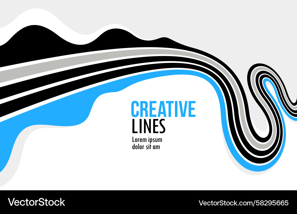 Dynamic Lines Abstract Background Vector Image