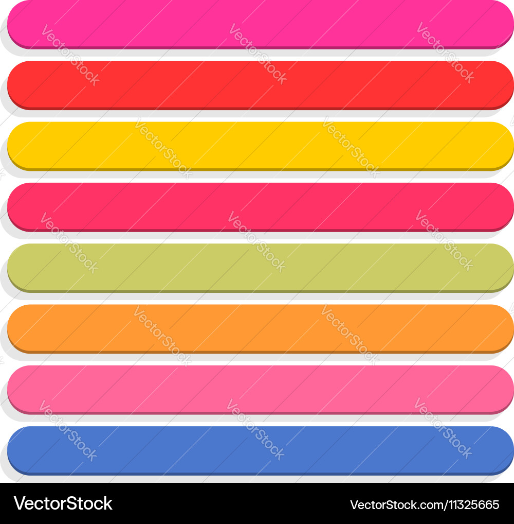 Flat blank icon empty internet color button Vector Image