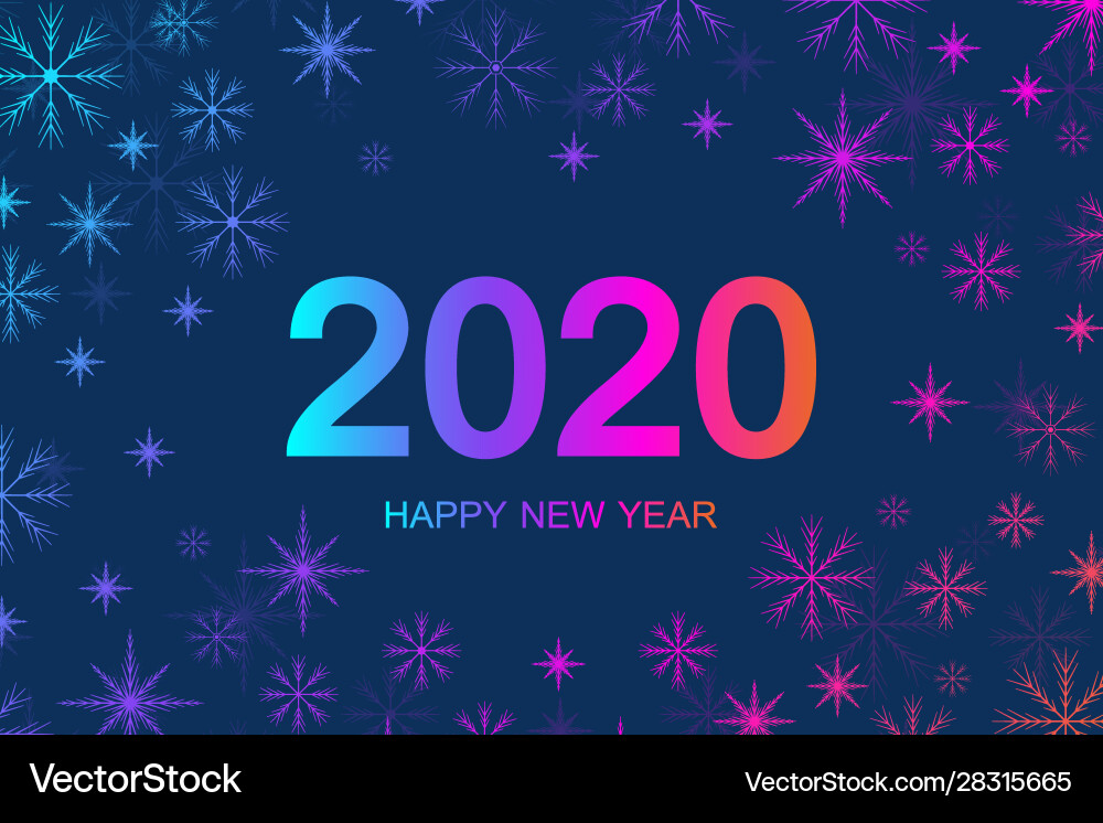 Merry christmas and happy new year 2020 greeting Merry christmas and happy new year 2020 greeting vector image