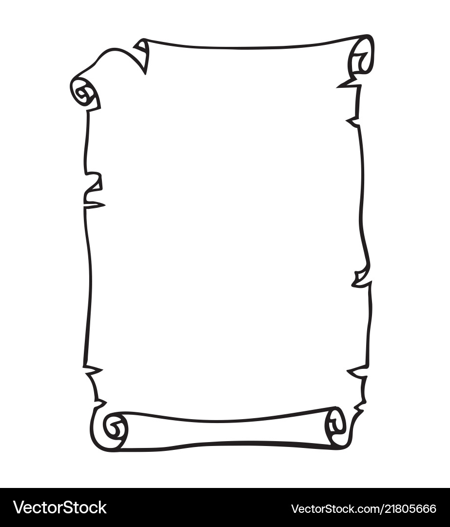 Old Parchment Scroll - Text Background vector image